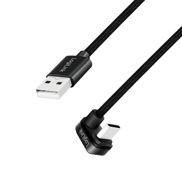 LogiLink CU0192 USB Kabel USB 2.0 1 m USB A USB C Schwarz