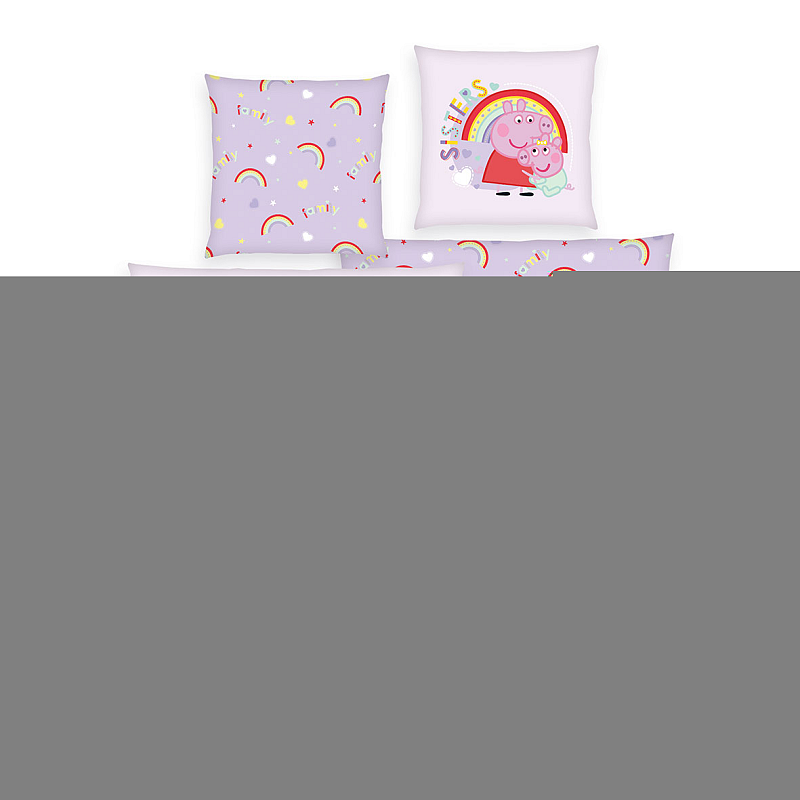 HERDING Peppa Wutz Winterbettwäsche-Set ‘My Family’ – 135×200 cm, Flanell
