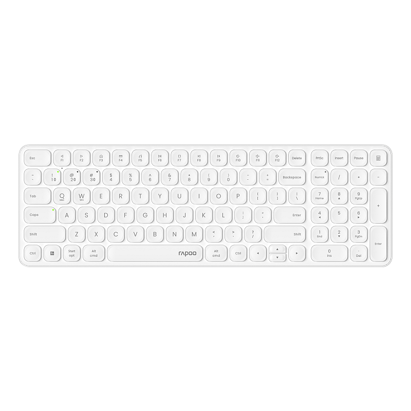 Rapoo E9310M Tastatur Büro RF Wireless + Bluetooth QWERTZ Deutsch Weiß
