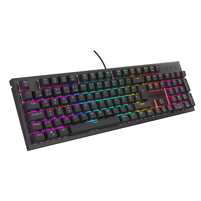 GENESIS NKG-2179 Tastatur Gaming USB QWERTZ Deutsch Schwarz
