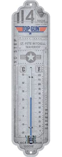 Nostalgic Art Top gun Flüssigkeitsumgebungs-Thermometer Drinnen Mehrfarbig