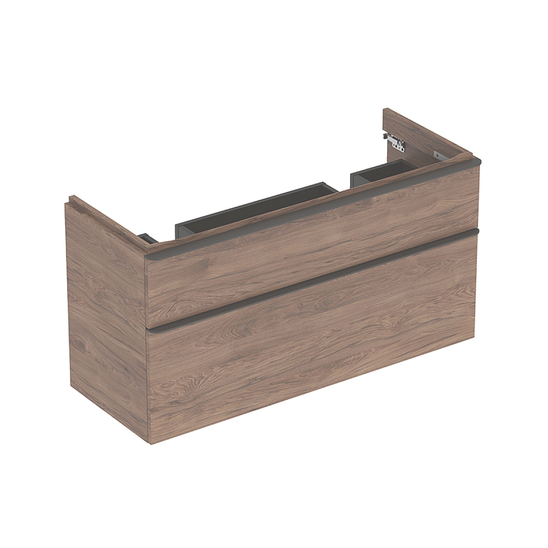 Geberit 500.356.JR.1 Aufbewahrungsschrank für Badezimmer Grau, Holz
