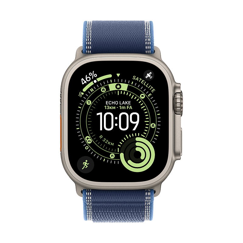Apple MG9R4ZM/A Intelligentes tragbares Accessoire Band Blau Titan, Polyester, Spandex, Nylon