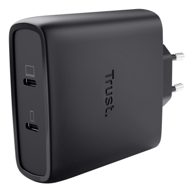 Trust Maxo USB-C-GaN-Ladegerät 100 W mit 2 Anschlüssen