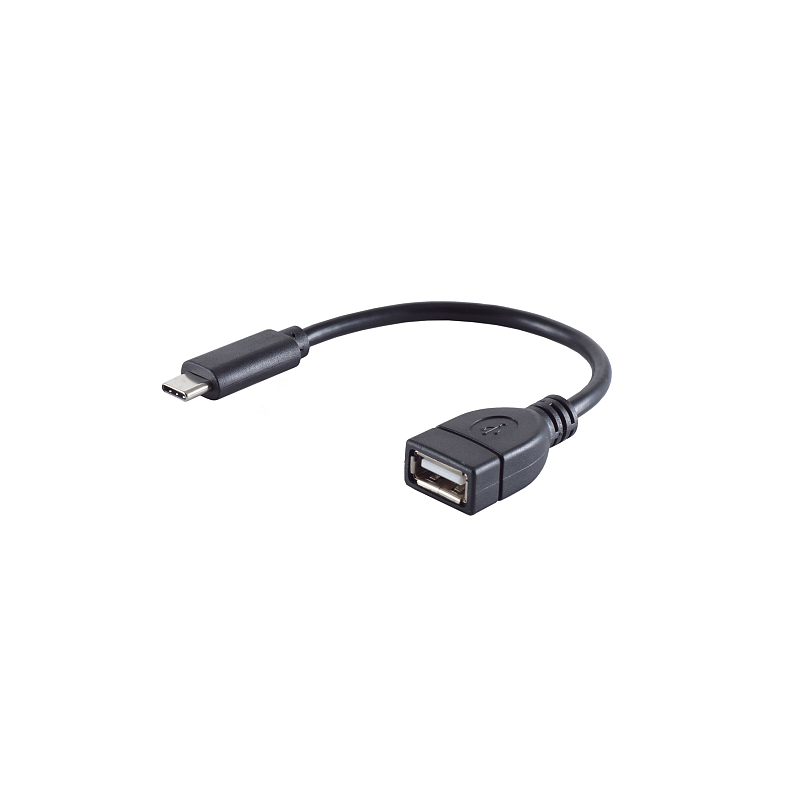 S/CONN maximum connectivity 13-20015 USB Kabel USB 2.0 0,12 m USB C USB A Schwarz