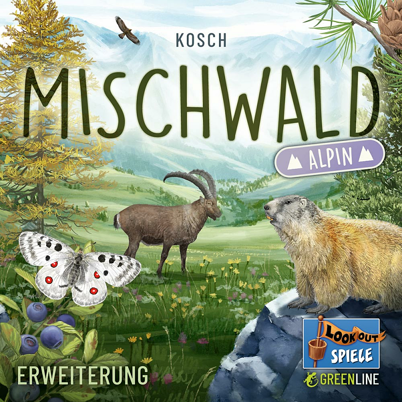 Asmodee Mischwald Alpin 60 min Kartenspiel-Erweiterung