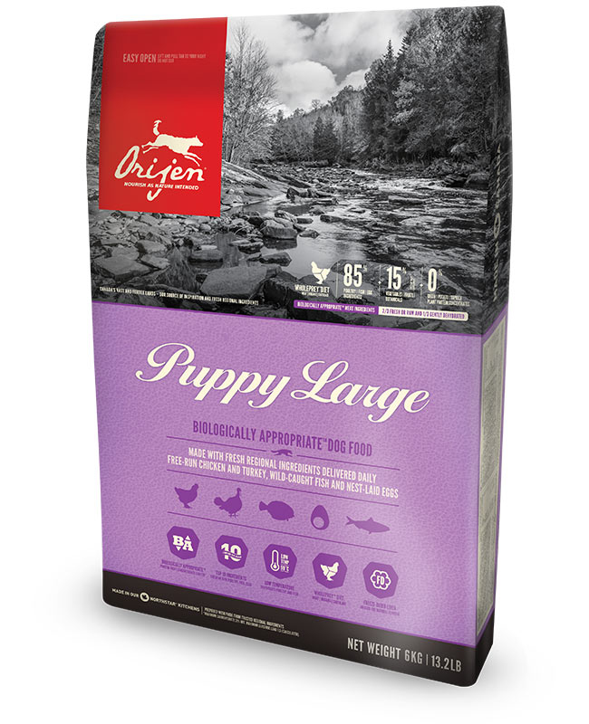 Orijen Puppy Large 11,4 kg Welpe Huhn, Fisch, Truthahn