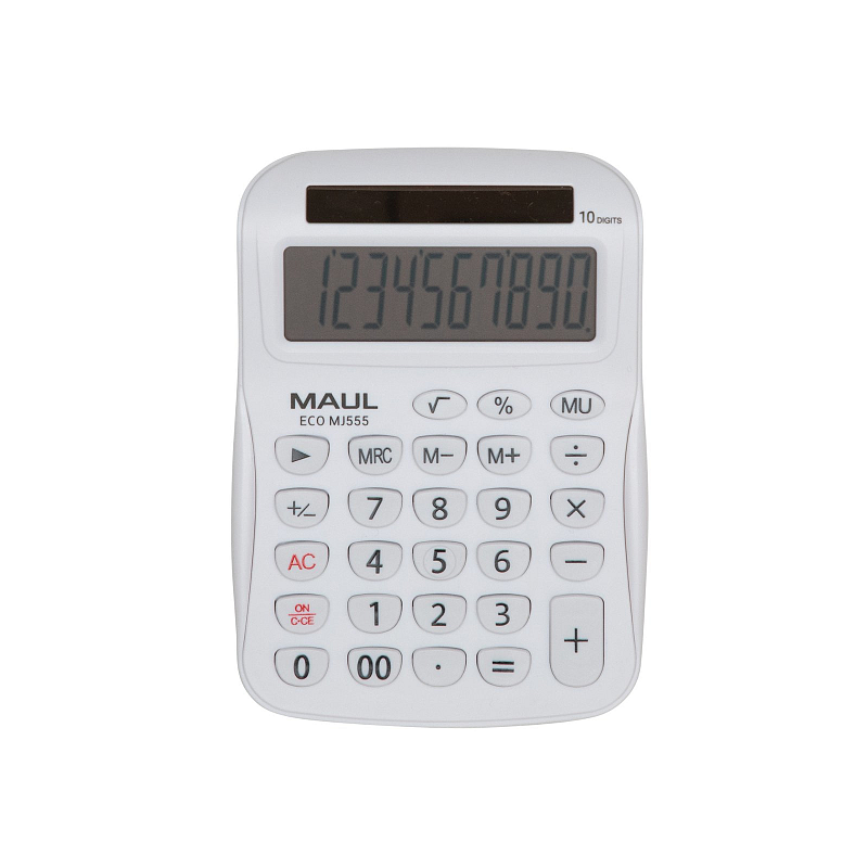 MAUL ECO MJ555 Taschenrechner Desktop Einfacher Taschenrechner Weiß