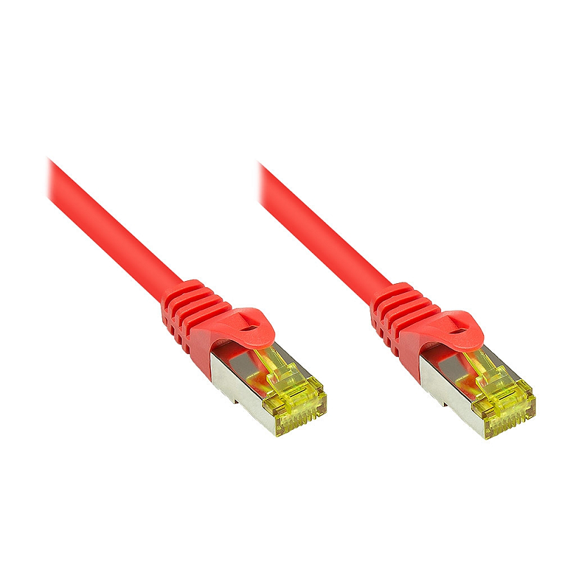 Kabelmeister SO-35795 Netzwerkkabel Rot 25 m Cat7 S/FTP (S-STP)