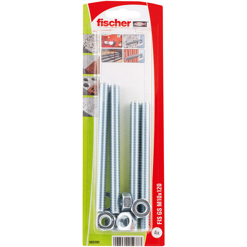 Fischer 503791 Schraube/Bolzen 4 Stück(e) M10 Bolts & nuts