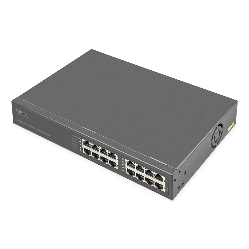 Digitus 8-Port Gigabit Ethernet PoE Injektor, 802.3bt, 250 W