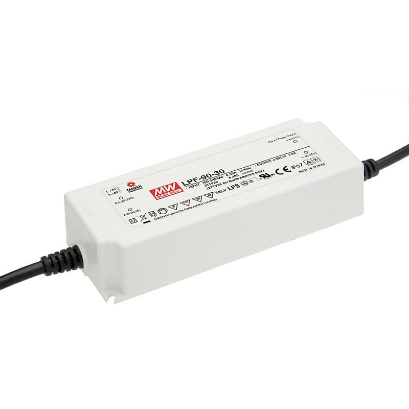 MEAN WELL LPF-90-24 Netzteil & Spannungsumwandler Drinnen 90 W Weiß
