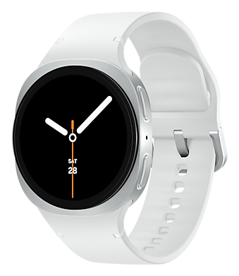 Samsung Galaxy Watch 8 3,3 cm (1.3") AMOLED 40 mm Digital 438 x 438 Pixel Touchscreen 4G Silber WLAN GPS