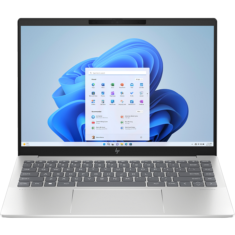 HP Pavilion Plus 14-ew1175ng Intel Core Ultra 7 155H Laptop 35,6 cm (14") 3K 32 GB LPDDR5x-SDRAM 1 TB SSD Wi-Fi 6E (802.11ax) Windows 11 Home Silber