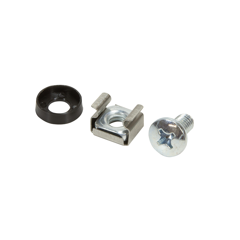 LogiLink AC0111 Montage-Kit Schwarz, Silber Kunststoff, Zink Stahl