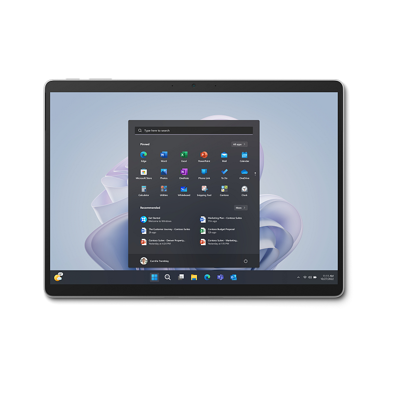 Microsoft Surface Pro 9 5G LTE 128 GB 33 cm (13") 8 GB Wi-Fi 6E (802.11ax) Windows 11 Pro Platin