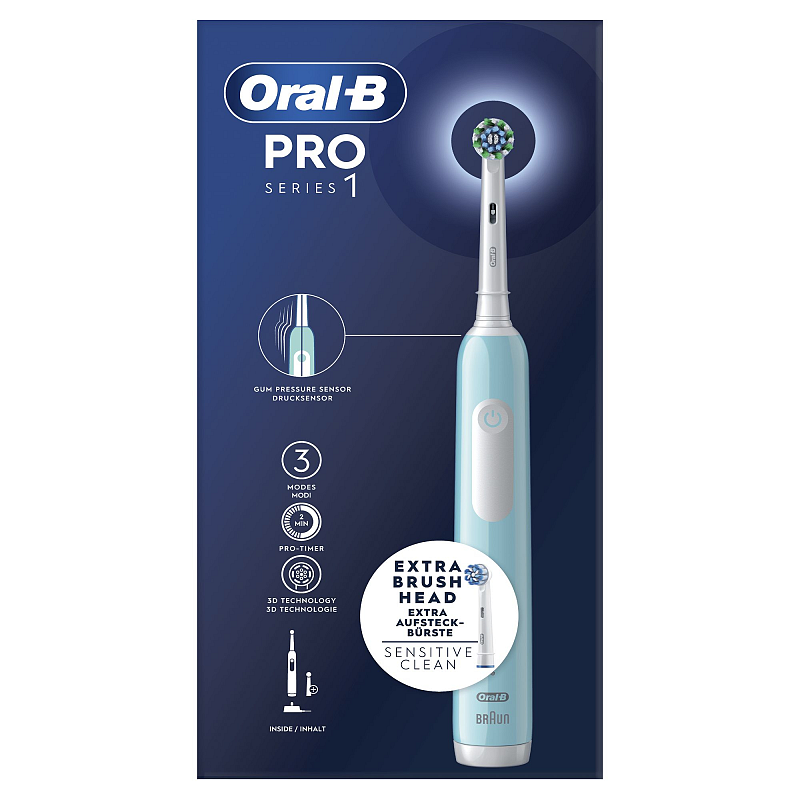 Oral-B Pro Series 1 Erwachsener Vibrierende Zahnbürste Blau, Weiß