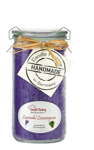 Candle Factory Mini Jumbo Wachskerze Rund Lavendel, Citronella Lavendel 1 Stück(e)