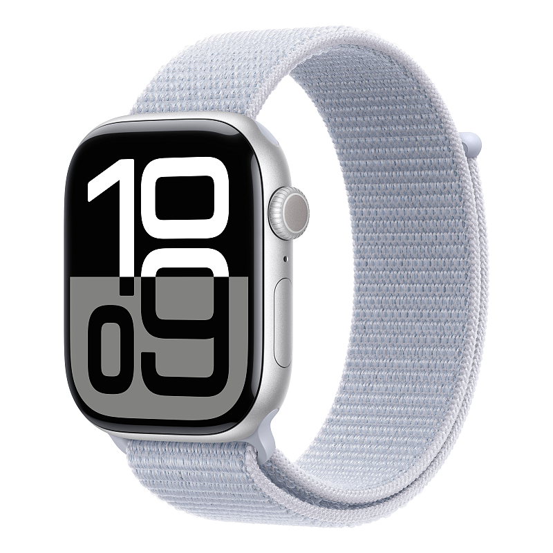 Apple Watch Series 10 OLED 46 mm Digital 416 x 496 Pixel Touchscreen Silber WLAN GPS