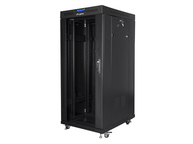 Lanberg FF01-8227-12BL Rack 27U Freistehendes Gestell
