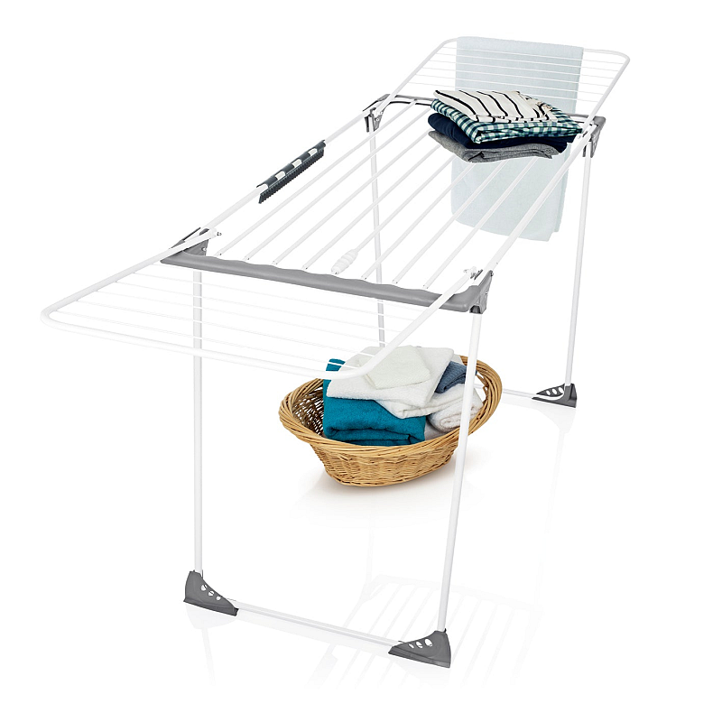 EASYmaxx 13224 Wäscheständer & -leine Grau, Weiß