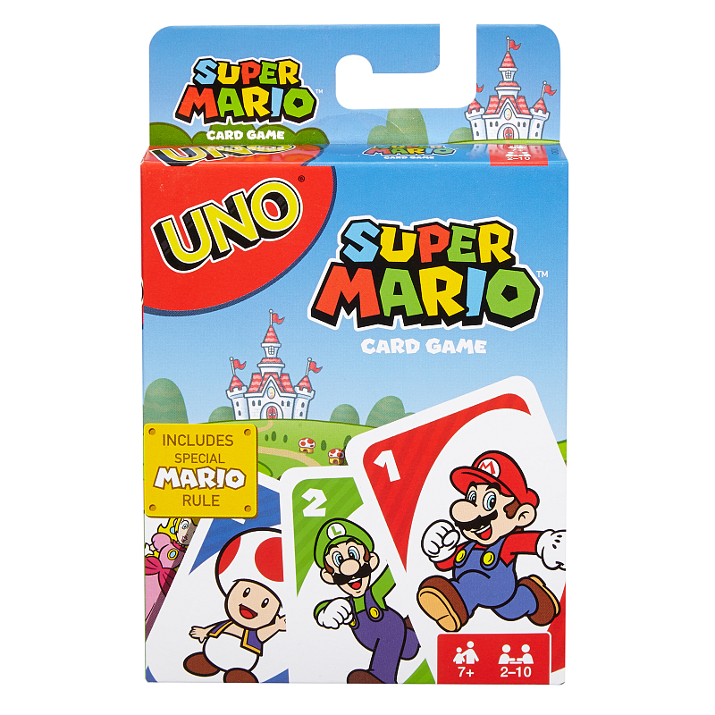 Games Mattel UNO Super Mario, Kartenspiel, Gesellschaftsspiel, Familienspiel