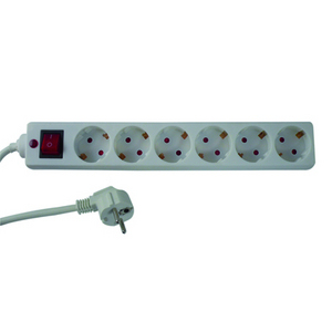 REV 00125101 Verlängerungskabel 1,4 m 6 AC-Ausgänge Drinnen Weiß
