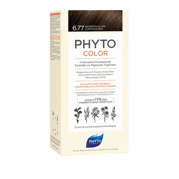 PHYTO PHYTOCOLOR 6,77 Marron Clair Cappuccino Haarfarbe Braun 112 ml
