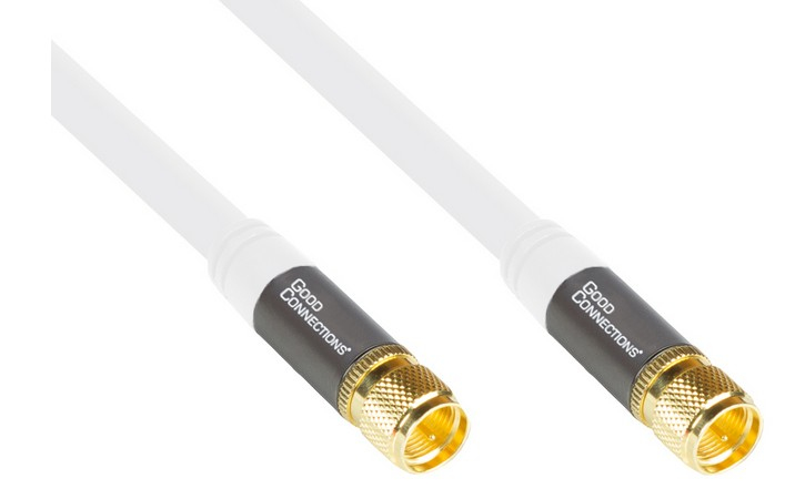 Alcasa GC-M2088 Koaxialkabel RG-6 15 m F Weiß