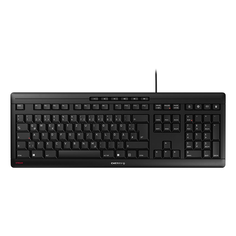 Contour Design STREAM KEYBOARD Kabelgebundene Tastatur, Schwarz, USB (QWERTZ - DE)