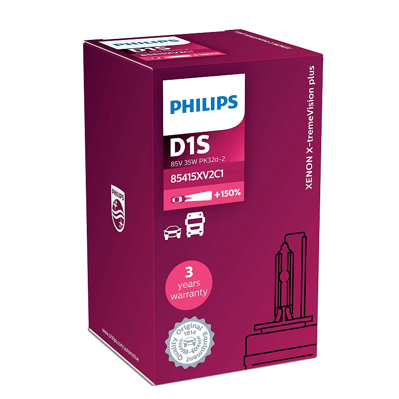 Philips Xenon X-tremeVision gen2 85415XV2C1 Xenon-Fahrzeugscheinwerferlampe