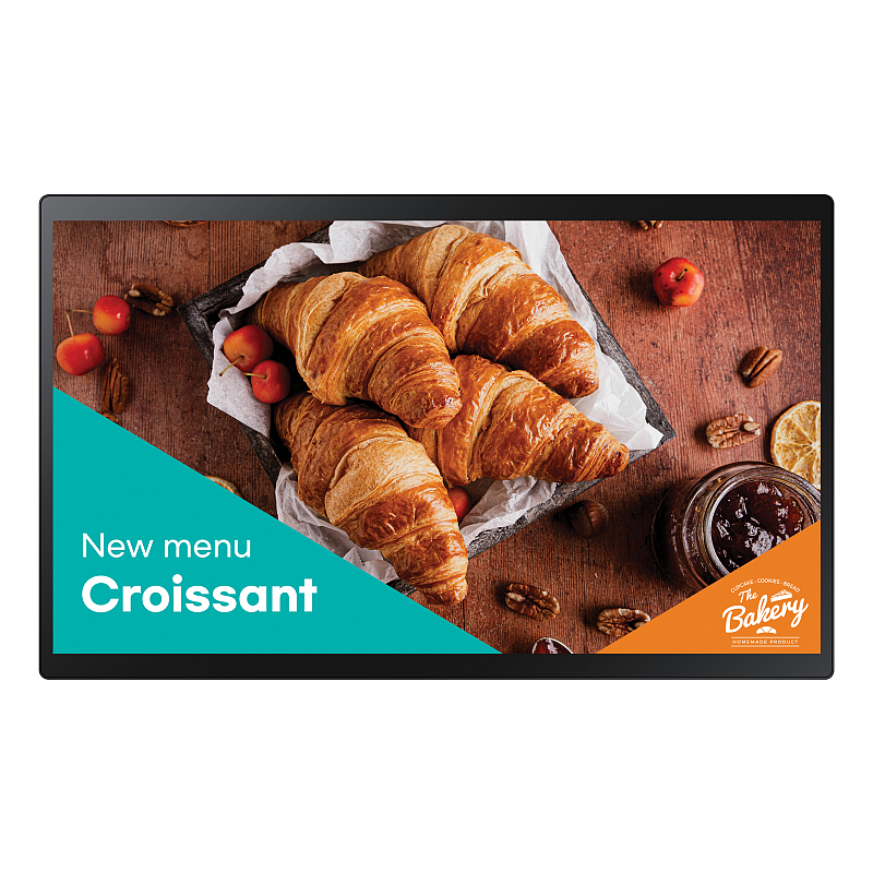 Samsung QB24C-T Digital Signage Flachbildschirm 61 cm (24") LED WLAN 250 cd/m² Full HD Schwarz Touchscreen Eingebauter Prozessor Tizen 7.0 16/7