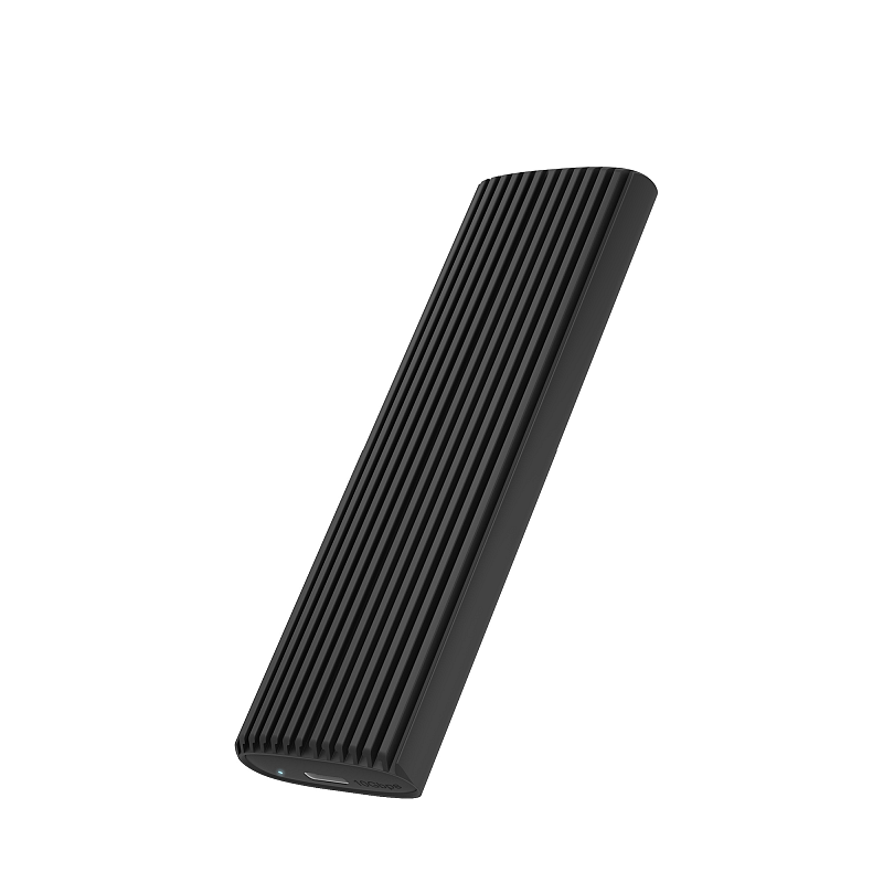 ICY BOX IB-1808MCT-CU31, Type-C®/A USB 3.2 Gen 2 zu NVMe/SATA M.2 2230/2242/2260/2280 SSD Gehäuse, Werkzeuglos, schwarz