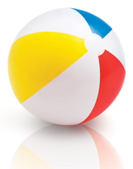 Intex 59020 Strandball 51 cm Vinyl Blau, Rot, Weiß, Gelb