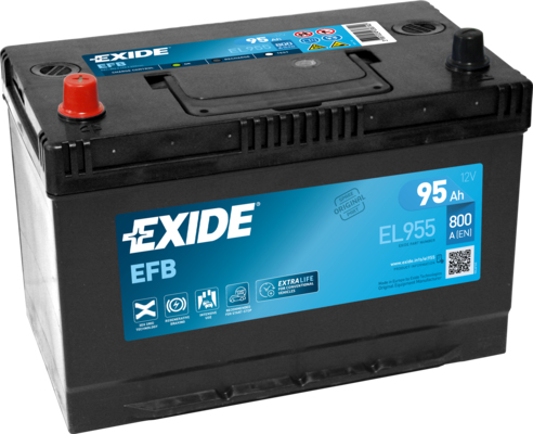 Exide EFB EL955 Fahrzeugbatterie EFB (Enhanced Flooded Battery) 95 Ah 12 V 800 A Auto