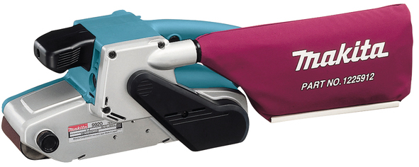 Makita 9920J Tragbares Schleifgerät Bandschleifmaschine Schwarz, Blau, Violett, Edelstahl