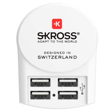 Skross 1302422 Ladegerät für Mobilgeräte Universal Weiß AC Drinnen