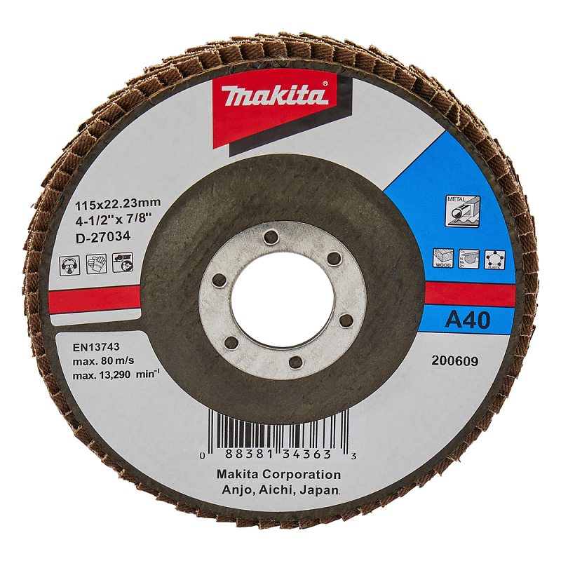 Makita D-27034 Winkelschleifer-Zubehör Schleifscheibe