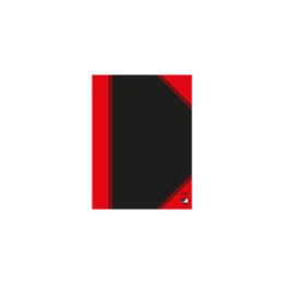 Bantex 100302816 Notizbuch A6 96 Blätter Schwarz, Rot