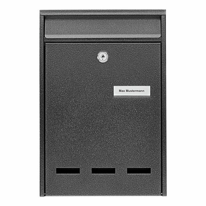 BURG-WÄCHTER Pocket 5871 E Briefkasten Grau Wandmontierter Briefkasten Stahl