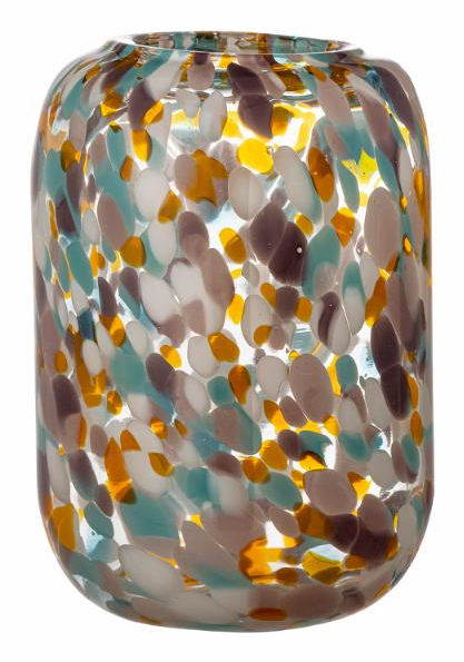 Bloomingville Vidia Vase Zylinderförmige Vase Glas Mehrfarbig