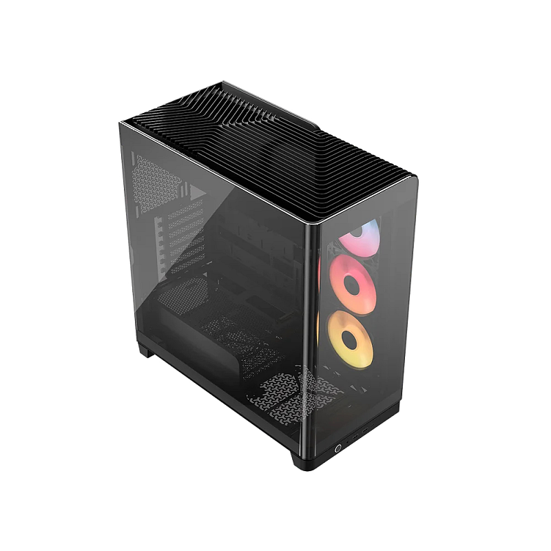 Corsair 4500X LX-R RGB Tempered Glass Mid-Tower, Black Midi Tower Schwarz