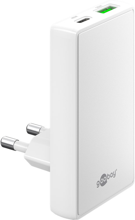 Goobay 75720 Ladegerät für Mobilgeräte Universal Weiß AC Schnellladung Drinnen