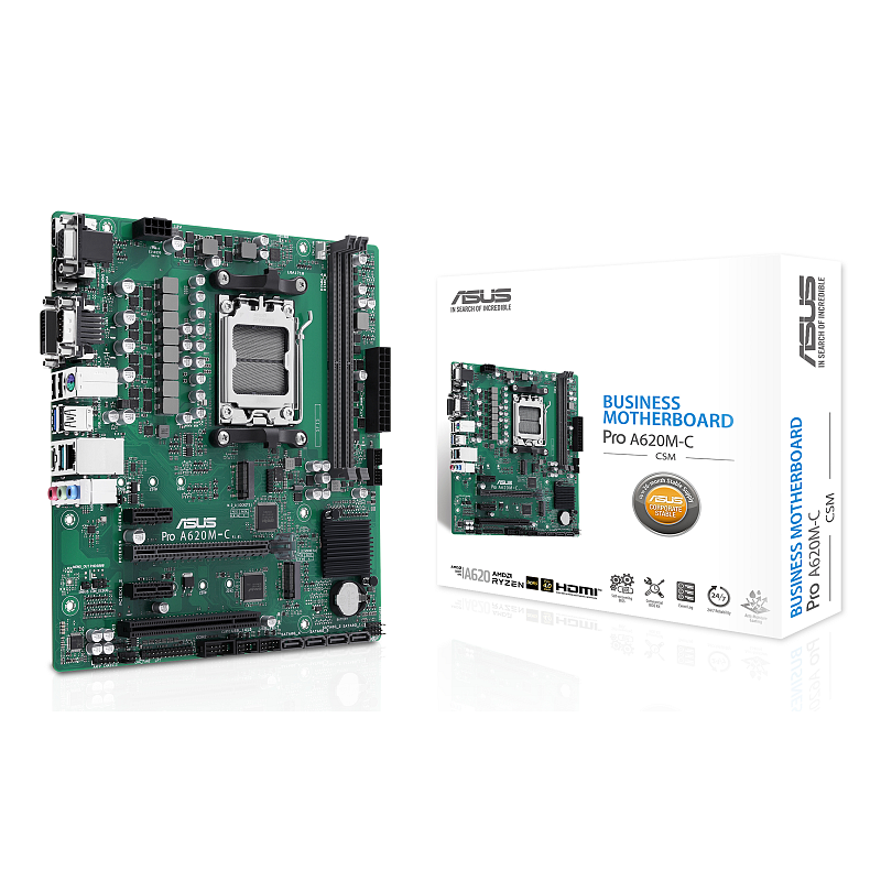 ASUS PRO A620M-C-CSM AMD A620 Sockel AM5 micro ATX