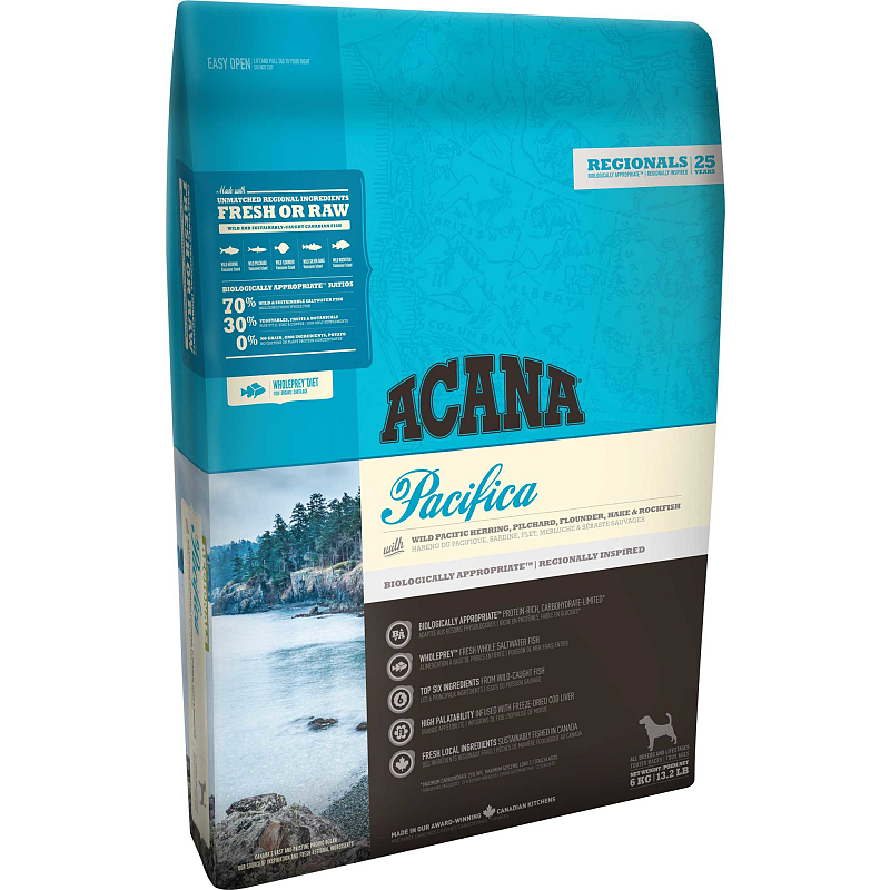Acana Dog TF Regionals Pacifica 11,4 kg Adult Fisch