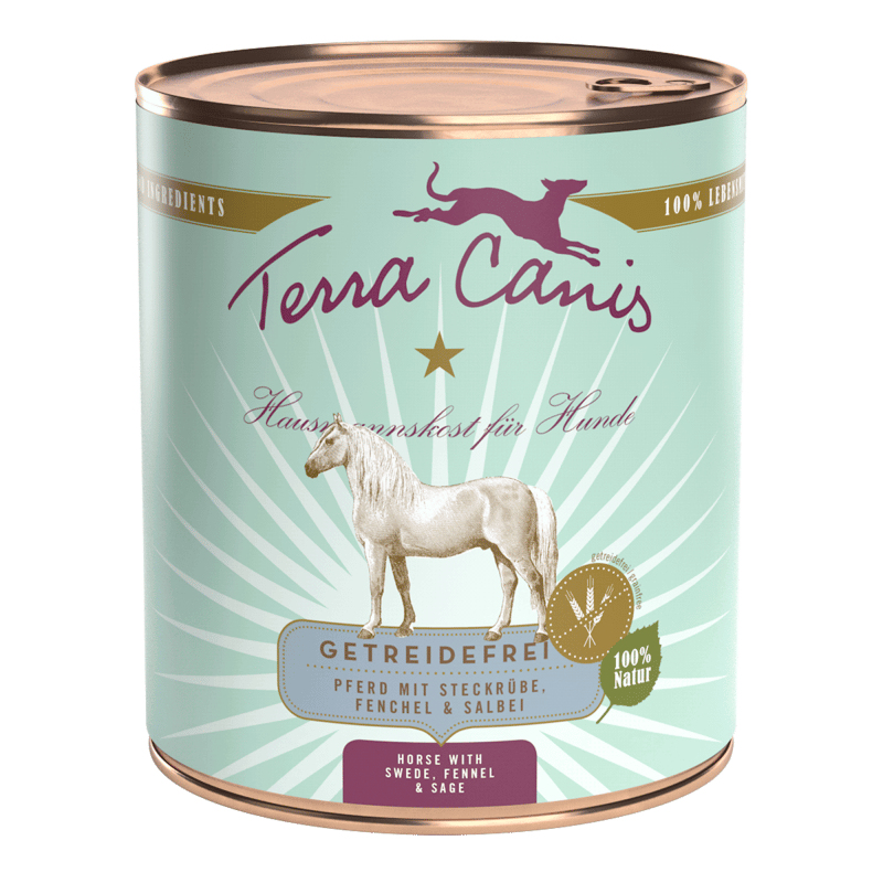 Terra Canis 180109 Hunde-Dosenfutter Pferd Adult 800 g