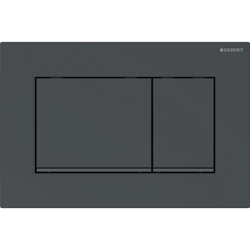 Geberit 115.883.DW.1 Ersatzteil für Toilettenspülung Spülplatte Schwarz