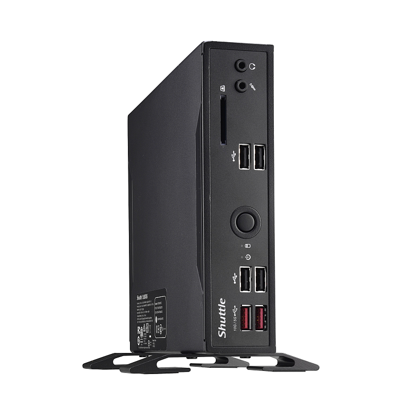 Shuttle XPC slim Barebone DS20U5V2, i5-10210U, 2x LAN (1xGbit, 1x 2.5Gbit), 1xCOM, 1xHDMI, 1xDP, lüfterlos, 24/7 Dauerbetrieb