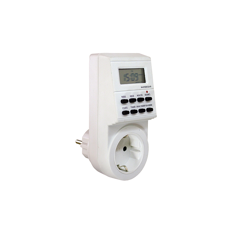 as-Schwabe 24032 Elektrischer Timer Weiß Wochentimer