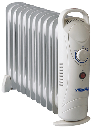 Mesko Home MS 7806 Elektrische Raumheizung Drinnen Weiß 1200 W Öl-Heizlüfter